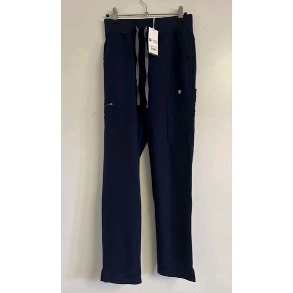 Figs Yola With Yoga Waistband Skinny Women's Scrub Pants XXS Navy - Picture 1 of 9